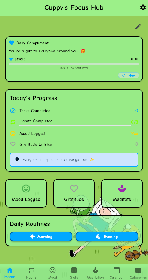 Life Management App - Main View